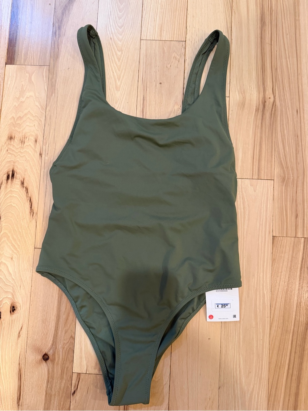 Zara NWT one piece swim suit! Olive green! Size Small!